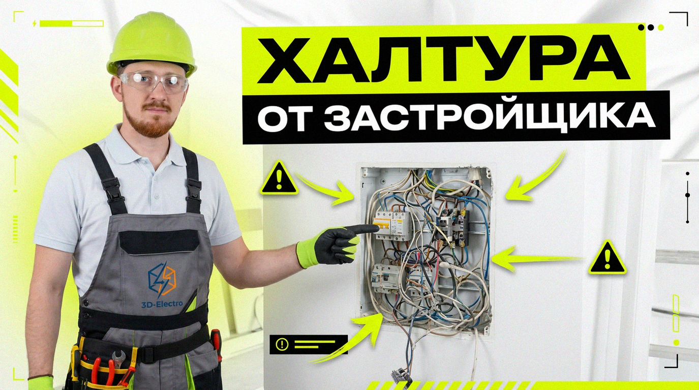 Переделка электрики и электромонтаж в новостройке после застройщика в Екатеринбурге