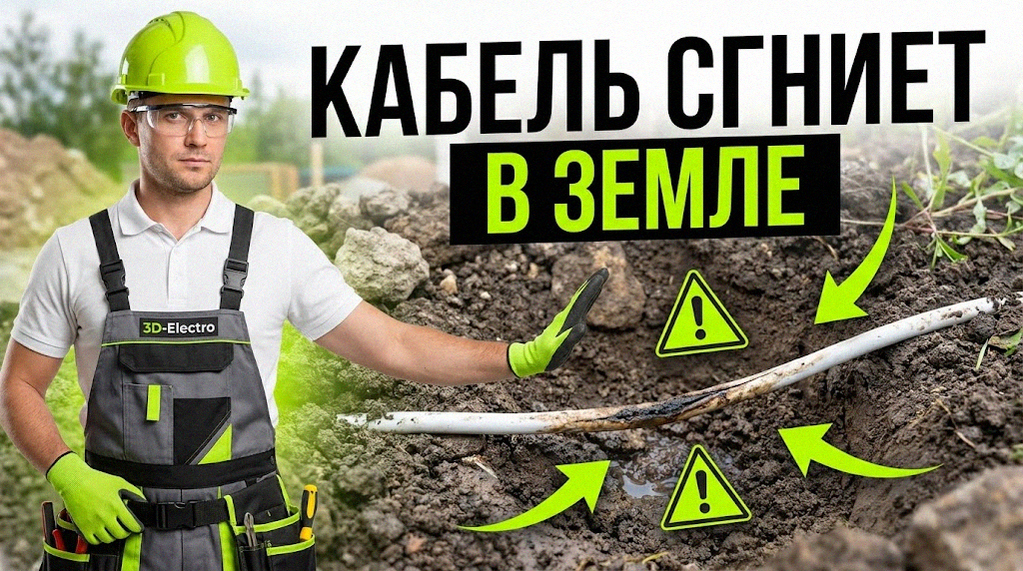 Схема прокладки электрического кабеля в земле на дачном участке