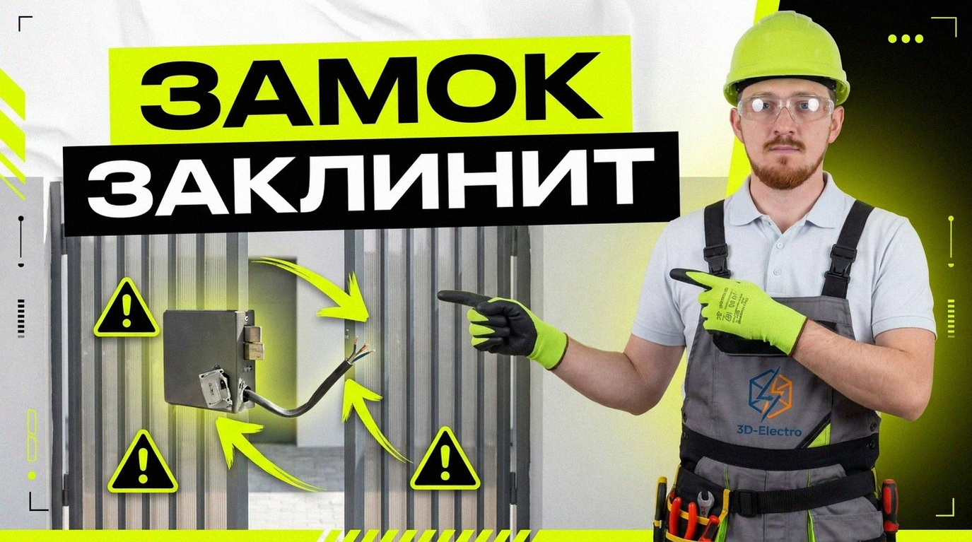 Процесс монтажа электрозамка на калитку и подключение к домофону