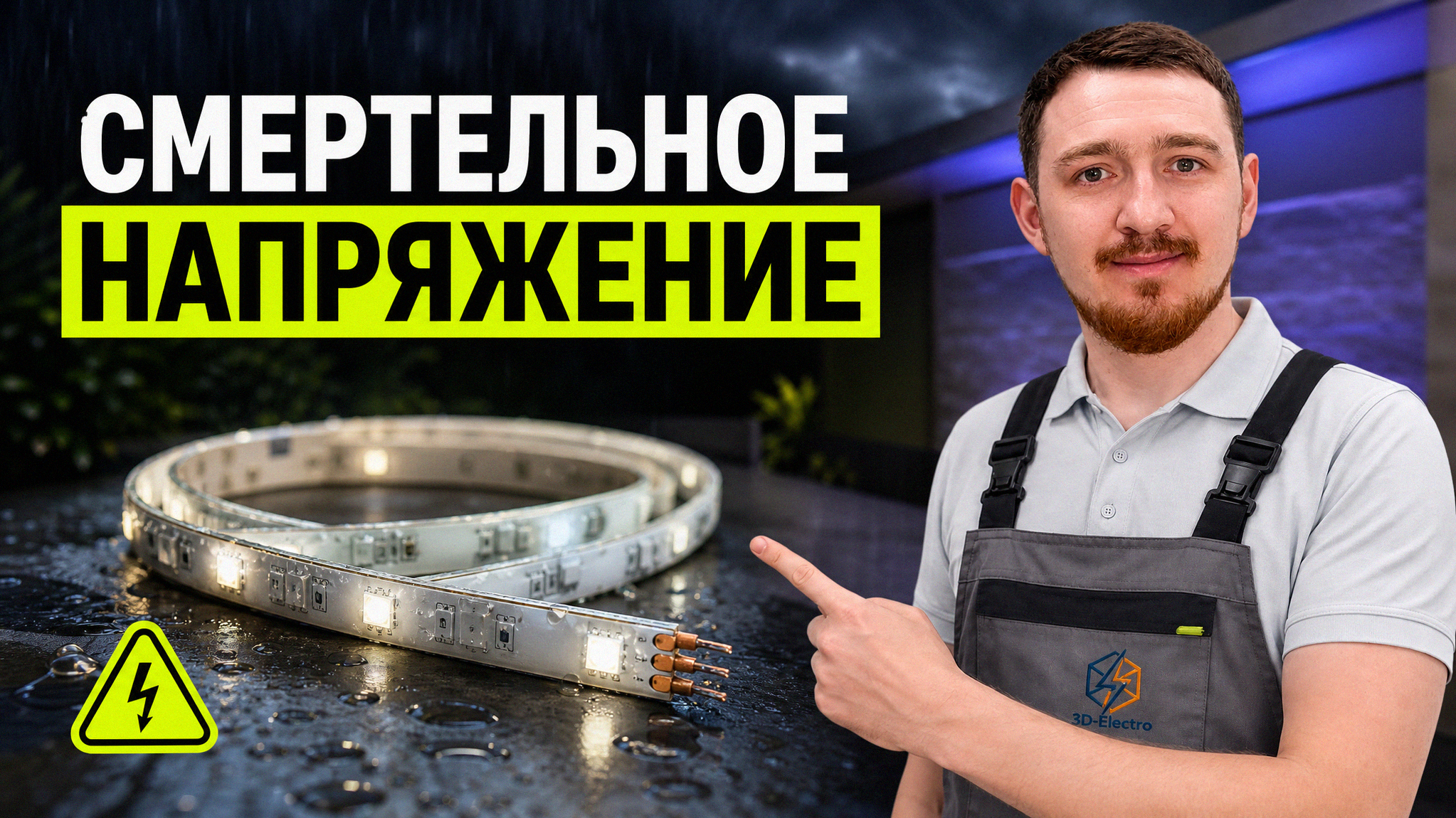 Монтаж неонового шнура 220В на улице с соблюдением требований безопасности