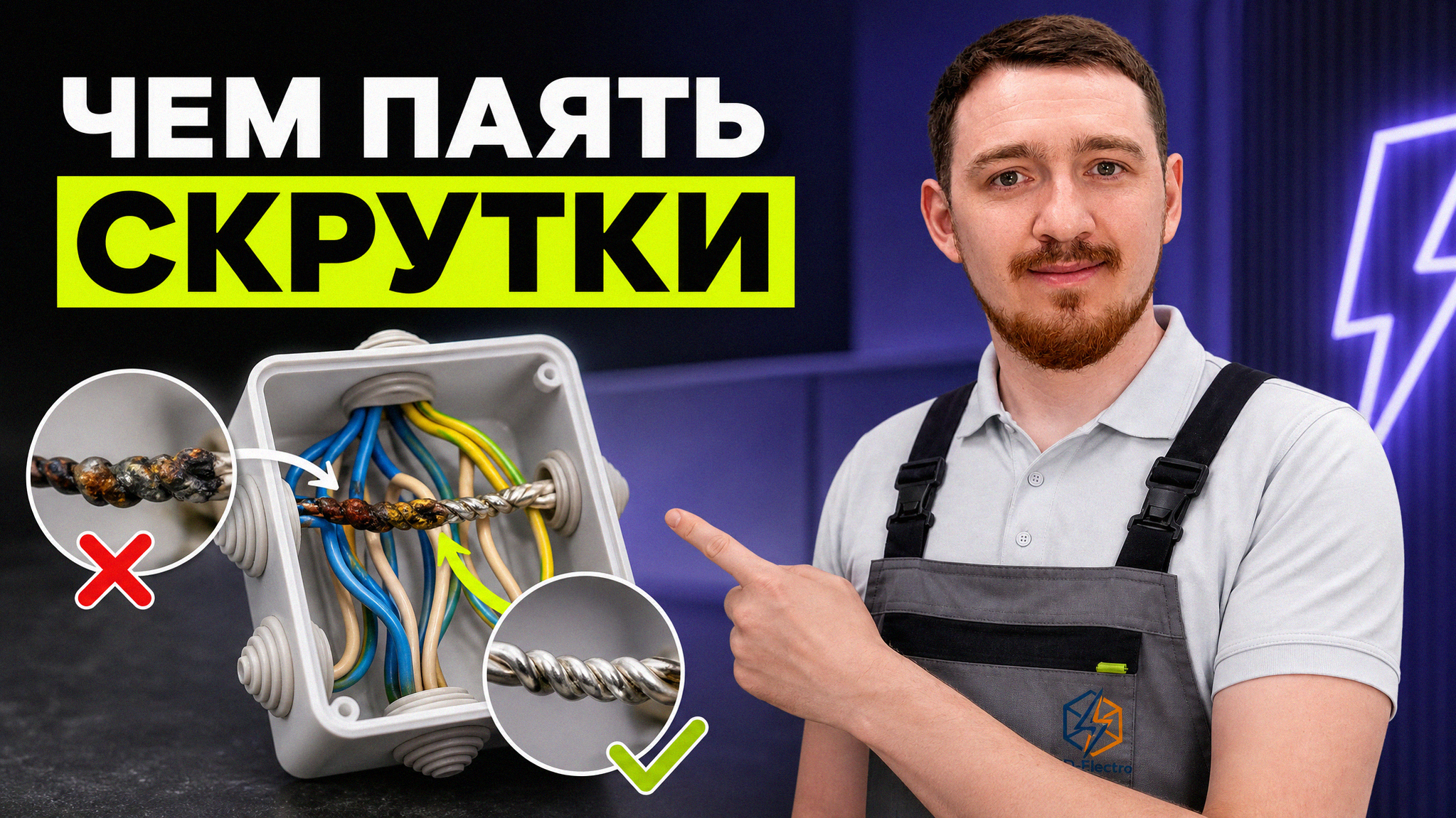 Сравнение газового и электрического паяльника для скруток проводов в электромонтаже