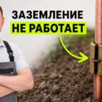 Процесс установки штыревого контура заземления с соблюдением электротехнических требований.