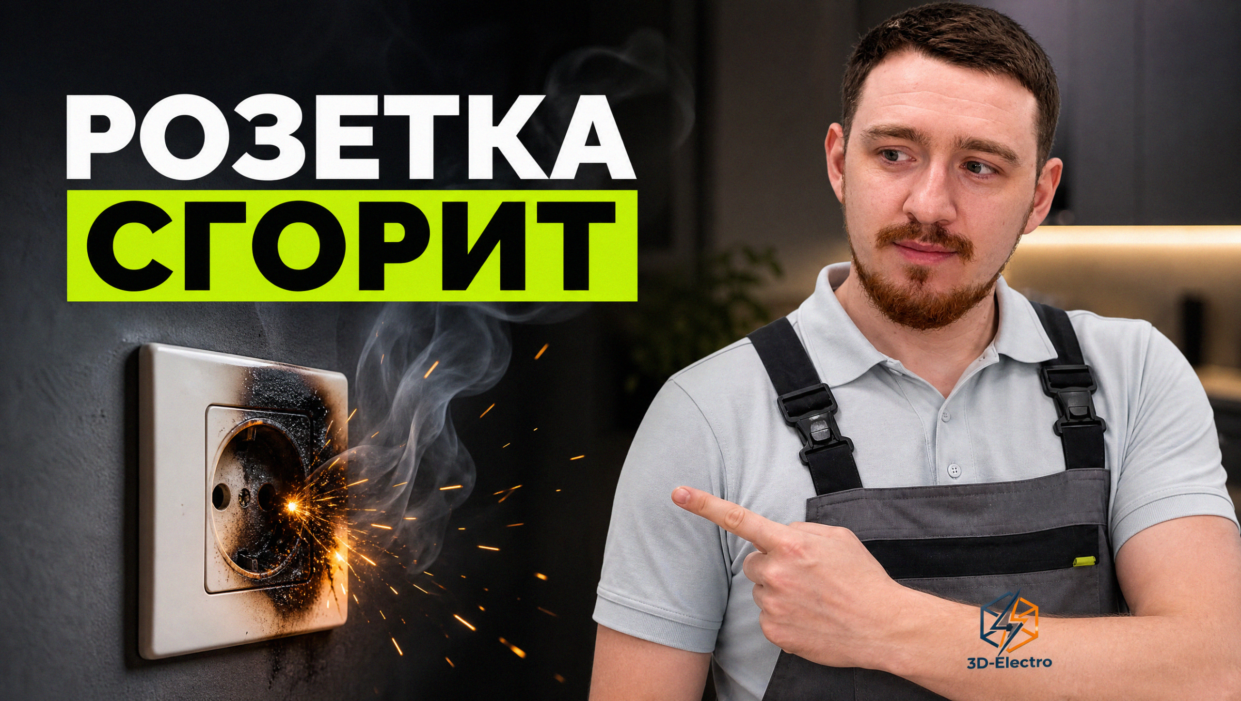 Диагностика искрящей розетки специалистом